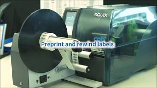 Met de desktop printer CAB Squix printen en handmatig aanbrengen [upl. by Araed]