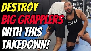 1 Easy Way to Takedown Bigger Opponents in BJJ amp Wrestling I Won a National Title with THIS Move [upl. by Anisor]