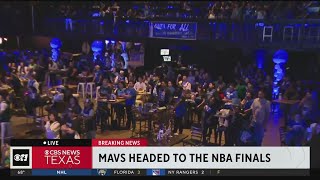 Fans go crazy as Mavs advance to NBA finals [upl. by Ayar]