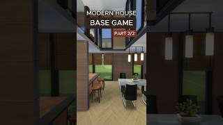 MODERN HOUSE  ASMR  BASE GAME  NO CC  THE SIMS 4 thesims4 gaming asmr shorts [upl. by Berthold]