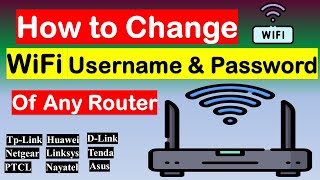 How to Change Wifi Password of Any Router [upl. by Renwick]