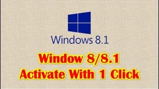 How To Activate Window 881 All Edition With Single Click 2018 [upl. by Sissy943]