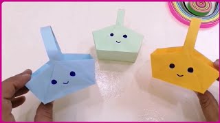 DIY MINI PAPER BASKET  Origami Basket  paper craft [upl. by Enrika870]