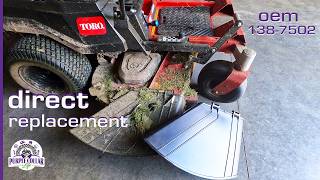 Discharge Chute replacement on Toro TIMECUTTER [upl. by Bound]