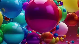 Colorful Floating Balls Wallpaper Relax amp Unwind with Soothing Visuals [upl. by Einwahs]