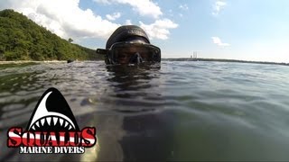 PORT JEFFERSON NY OLD PIER DIVE  SQUALUS MARINE DIVERS [upl. by Sollows]