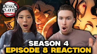 BEST EPISODE EVER  Demon Slayer Season 4 Episode 8 Reaction [upl. by Htiaf]