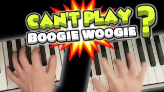 You CAN Play Boogie Woogie Piano  With Hand Independence  Beginners Easy Tutorial Music Lesson [upl. by Llenrub]