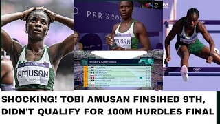 Paris Olympics 2024  Tobi Amusan Didnt Qualify for 100m Hurdles Final [upl. by Euqinemod]