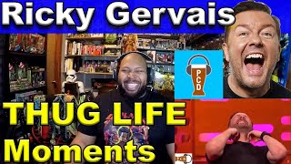 Ricky Gervais THUG LIFE moments Compilation  Part 1 Reaction [upl. by Coltin]