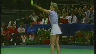 Chris Evert amp Martina Navratilovas 2nd Graphite Racket match 1984 Virginia Slims [upl. by Jovitah]