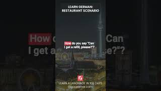 Learn German FAST RESTAURANT Part 4 Immersive Learning With The DISCC Method And AI [upl. by Huberto25]