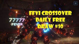 FF7 Ever Crisis FFVI Crossover Daily Free Draw 10 [upl. by Neumark]