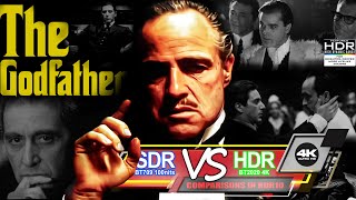 The Godfather 1972 4K UHD HDR BD vs 1080p BluRay SDR 100nits TRUEDIFFERENCE WATCHINHDR [upl. by Wilser]