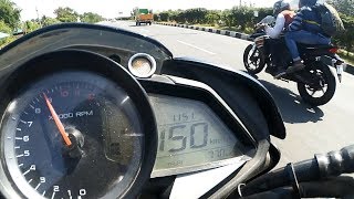 Honda CBR 250r VS Pulsar NS 200  Drag Race  Highway Battle  Topspeed 155KMH [upl. by Ligetti526]