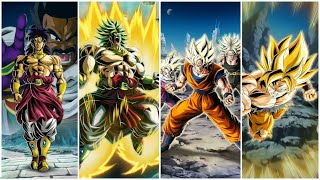 LR BROLY  LR GOKU GOHAN amp TRUNKS OFICIALLY REVEALED ANIMATED ARTS Dragon Ball Z Dokkan Battle [upl. by Resarf241]