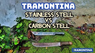 Tramontina camping stainless steel vs tramontina carbon stell who win [upl. by Gylys]