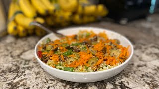 Raw Vegan Paella  Raw Cauliflower Recipes [upl. by Yengac679]