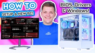 What To Do AFTER Building a Gaming PC 😄 BIOS Drivers amp Windows 11 Install [upl. by Anrim]