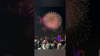 ODAIBA RAINBOW FIREWORKS DECEMBER 2024 japan odaiba rainbowbridge fireworks [upl. by Burchett]