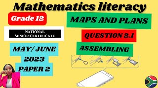 GRADE 12 MATHS LIT PAPER 2 JUNE 2023 QUESTION 21 ASSEMBLING [upl. by Akimert]