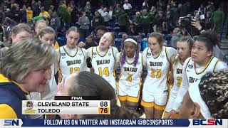 Toledo Advances Past Cleveland State in the WBIT [upl. by Hayden]