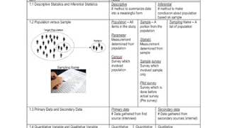 Revision Chapter 1 QMT181  Introduction to Statistics [upl. by Natalya446]