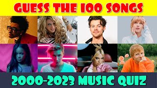 Guess the Song Music Quiz  100 Most Popular Songs 2000 to 2023 [upl. by Swainson952]