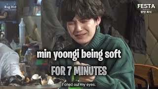 BTS  a video of min yoongi being soft and caring for 7 minutes [upl. by Fiona465]