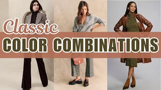 Classic Color Combinations For Fall 2023 Outfits  Fall Color Trends You Will LOVE [upl. by Iloj]