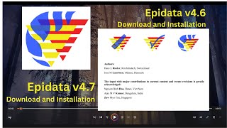 Epidata v46  v47 Download and Install  Lagun Channel [upl. by Alrad]