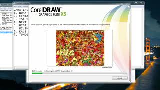 TUTORIAL CARA INSTAL CORELDRAW X5 [upl. by Llerat790]