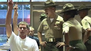 Marine Corps Boot Camp  Day 1 Receiving  Parris Island [upl. by Koorb]