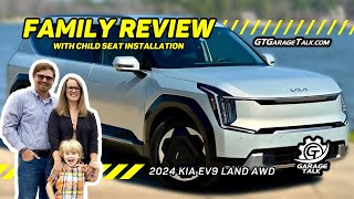 2024 Kia EV9 Land  Family Review with Child Seat Installation [upl. by Mallory]