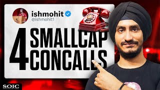 4 Smallcap Concalls that look interesting [upl. by Shore]