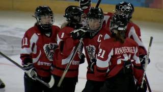 Huge victory for Austria against Slovakia Womens Ice Hockey at Innsbruck 2012 [upl. by Gnad]