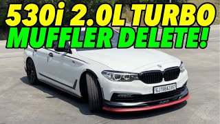 2018 BMW 530i 20L Turbo w MUFFLER DELETE [upl. by Sileray]