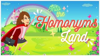 HOMONYMS with Super Teacher 📚  English with Teacher Joan 🌼 [upl. by Snoddy]