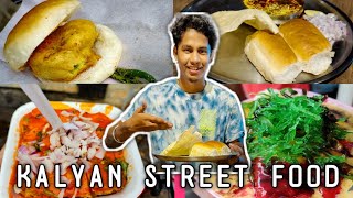 KALYAN STREET FOOD  Misal pav Vada pav amp more  Aamhi Saare Foodies  Vlogy Talky  FOOD VLOG 2 [upl. by Nitfa]