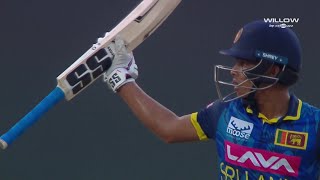 Dunith Wellalage 67 runs vs India  1st ODI  SL vs IND [upl. by Ettenor]