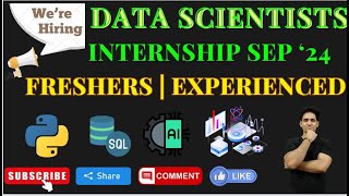 Data Science Jobs for Freshers  Data Scientist Jobs in India  Data Science Jobs 2024  WFH Jobs [upl. by Naenej322]