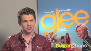 Glees Damian McGinty on Slushies and snogging Principal Figgins in season 4 [upl. by Annaeirb184]