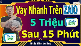 Hướng Dẫn Vay Tiền Online Trên ZaloPay  Cách Vay Tiền Online Uy Tín [upl. by Hcelemile237]