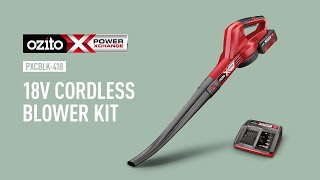 Ozito Power X Change 18V 40Ah Cordless Blower Kit  Product Video [upl. by Aihseya562]