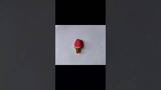 DIY Clay Watermelon Popsicle🍉✨ How to make clay watermelon shortsfeed diy shortsvideo craft [upl. by Akenot]