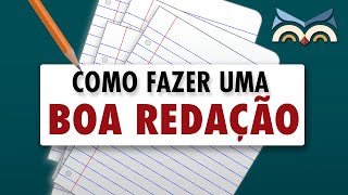 5 passos simples para fazer uma BOA REDAÇÃO ajudam mesmo [upl. by Heloise598]