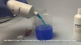 How to make copper electroforming solution from Spa Plating’s Copper Electroforming Base [upl. by Schramke133]