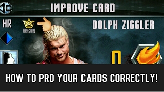 HOW TO PRO YOUR CARDS CORRECTLY WITHIN WWE SUPERCARD TIPSTRICKS [upl. by Ataner]