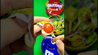 Satisfying video  Unpacking 2 MampMs 1 Skittels with Candy ASMR [upl. by Idnahc976]