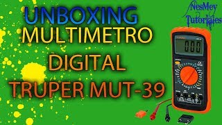 Unboxing Review Multimetro Digital Truper MUT 39 [upl. by Hurst]